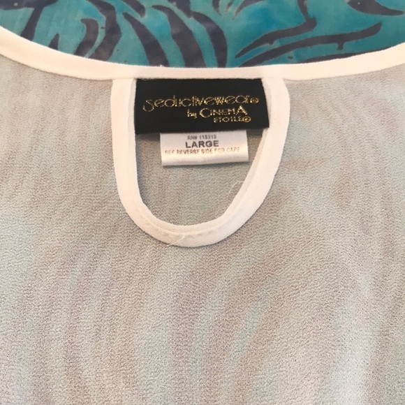 Seductivewear Sheer White Robe Size L - Picture 5 of 7